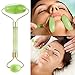 Jade Roller, Gua Sha Tools, Jade Roller for Face, Gua Sha Scrapping Tool -Deluxe Facial Massager for Brighter Skin, Natural Anti Aging Therapy, Eye Roller - Quarts Roller - Skin Rollers, Best SPA Tool