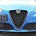 LLKUANG Carbon Fiber Style ABS Plastic Front Grills Decoration Frame Trim for Alfa Romeo Giulia 2017 2018 2019