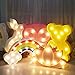 SYlive Novelty LED 3D Owl Lamp, Kids Night Light Decoration, Children's Room Bedside for Girls Wall Decor Halloween Christmas