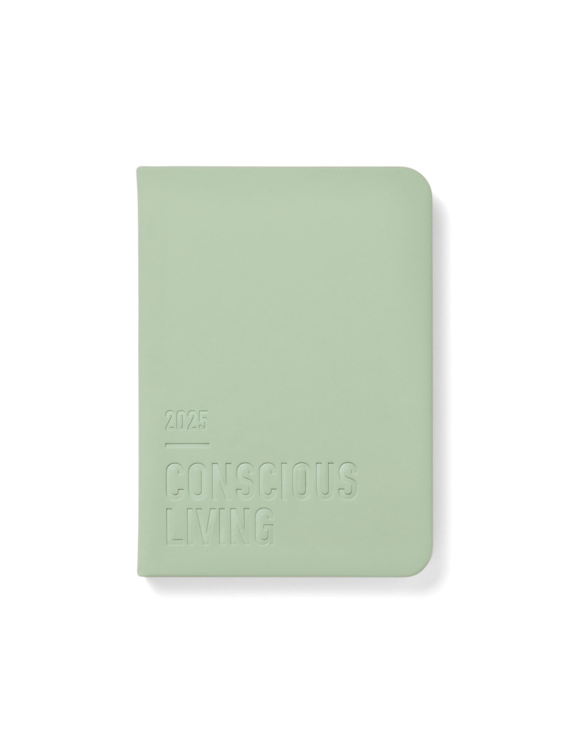 Letts of London Conscious A6 day to a page with appointments 2025 diary - sage