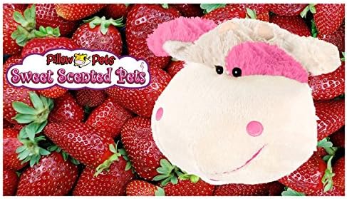 strawberry milk cow pillow pet