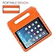NEWSTYLE Apple iPad Air 2 Case Shockproof Case Light Weight Kids Case Super Protection Cover Handle Stand Case for Kids Children for Apple iPad Air 2 (2014 Released) - Orange Color