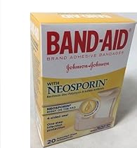 BAND-AID With Neosporin Bandages Assorted Sizes 20 Each (Pack of 2)