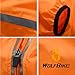 WOLFBIKE Cycling Jacket Jersey Long Sleeve Wind Coat, Color: Orange, Size: M