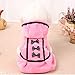 Neartime Puppy Clothes, Dog Coat Jacket Pet Outfit Winter Apparel Yorkie Garment (M, Pink)