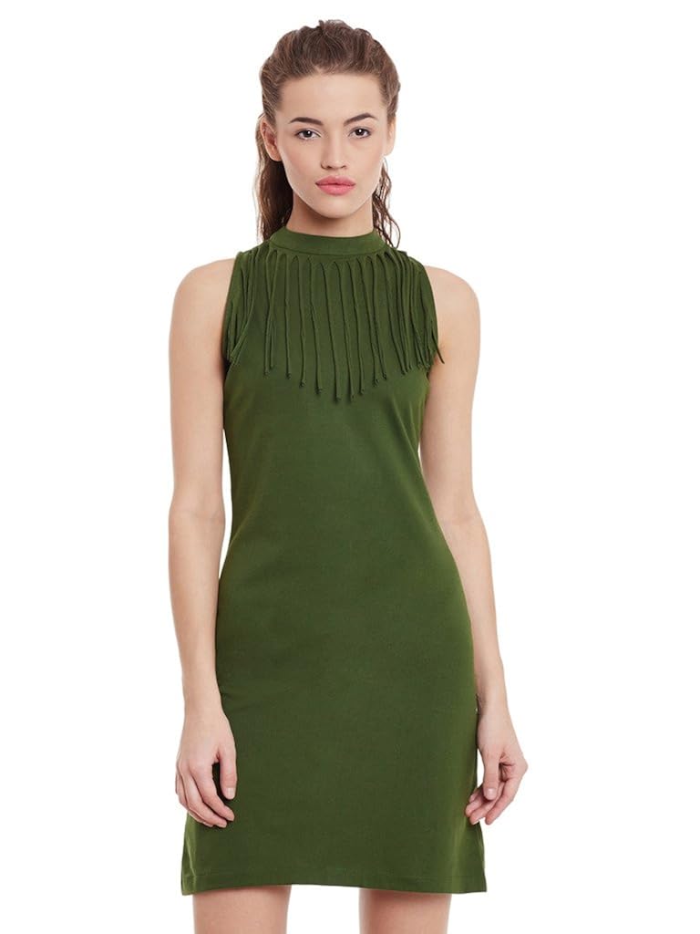 miss chase womens olive green bodycon dress