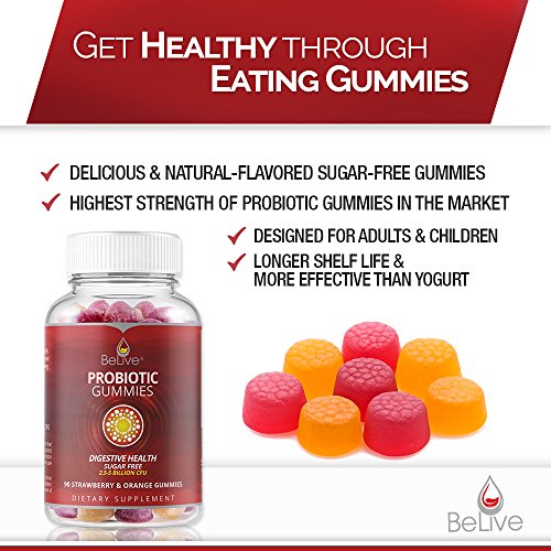 Probiotic SugarFree Gummies for Kids, Men, and Women. Most Optimal
