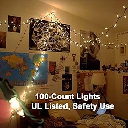 ODEETRONIC Christmas Lights, 21.63ft 100 Count