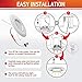 OSTWIN (12 Pack) 6 Inch LED Retrofit Gimbal Downlight, Adjustable Recessed Ceiling Light, Dimmable, Can Installation, 15W (120W Replace.), 1250 Lm, 4000K (Bright White), ETL Listed