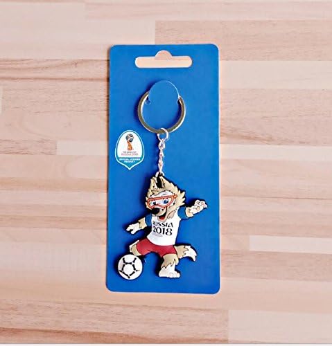 JIKUO 2018 FIFA World Cup Football Mascot Kickball Keychain Souvenir Ornaments