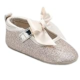 Baby Infant Toddler Girls Bowknot Anti-skid Soft Sole Shoes,Gold,TRAVEL BUS