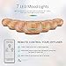 ASAKUKI Essential Oil Diffuser with Remote Control, 500ml Cool Mist Humidifier, 16 Hours Operation Aroma Diffuser with Waterless Safety Switch & 14 LED Colors – Wood Grainthumb 1