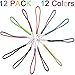AMUU 12 Pack Wrist Lanyards Short Colorfull Hand Wrist Lightweight Lanyard Strap String for USB Keys Keychain Assorted Colors