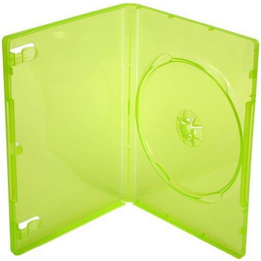 Four Square Media 1 X XBOX 360 Replacement Game Cases Translucent Green - Pack of 1