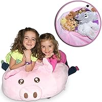 Jumbo Stuffed Animal Storage Bean Bag - "Soft 