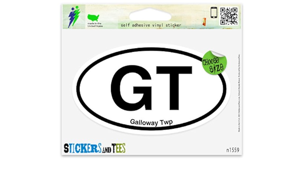 Amazon Com Gt Galloway Twp Oval Vinyl Car Bumper Window Sticker 3 X 2 Automotive