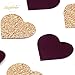 Nicrolandee Burgundy Wedding Confetti Rose Gold Glitter Party Confetti Burgundy Suede Heart Shaped Table Confetti for Bridal Shower Valentine's Day Hen Night Party1 Inch 50 Grams/Bag (Wine Red)