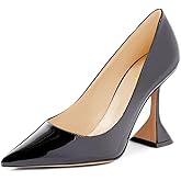 YDN Women Pointed Toe Slip on Pumps Special Kitten High Heel Shoe for Party Prom Dress Lady Size 4-16 US
