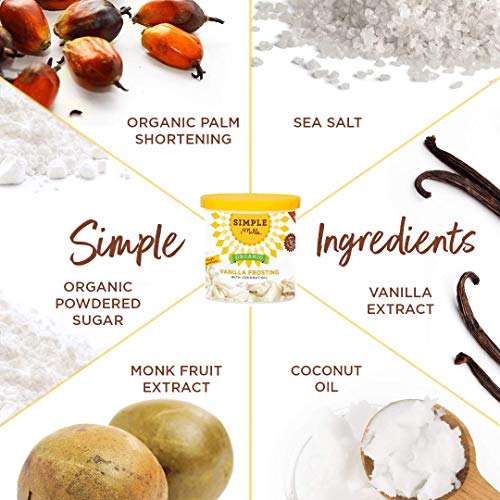 Simple Mills Frosting, Vanilla, 10 oz, 3 count
