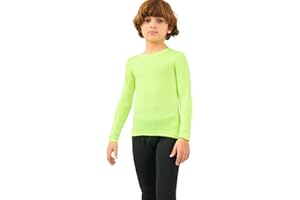 SURUIDA Unisex Kids Compression Shirts Set for Girls & Boys,Kids Long Underwear Base Layer Athletic Leggings