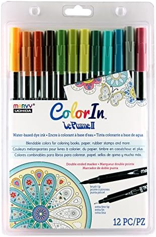 UCHIDA 12 Piece LePlume II Book Pens Art Supplies, Natural