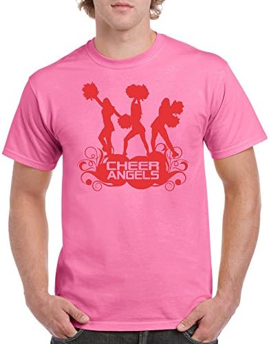 Long Beach Apparel New T Shirt Cheer Angels Red Ink Graphic Design Tee