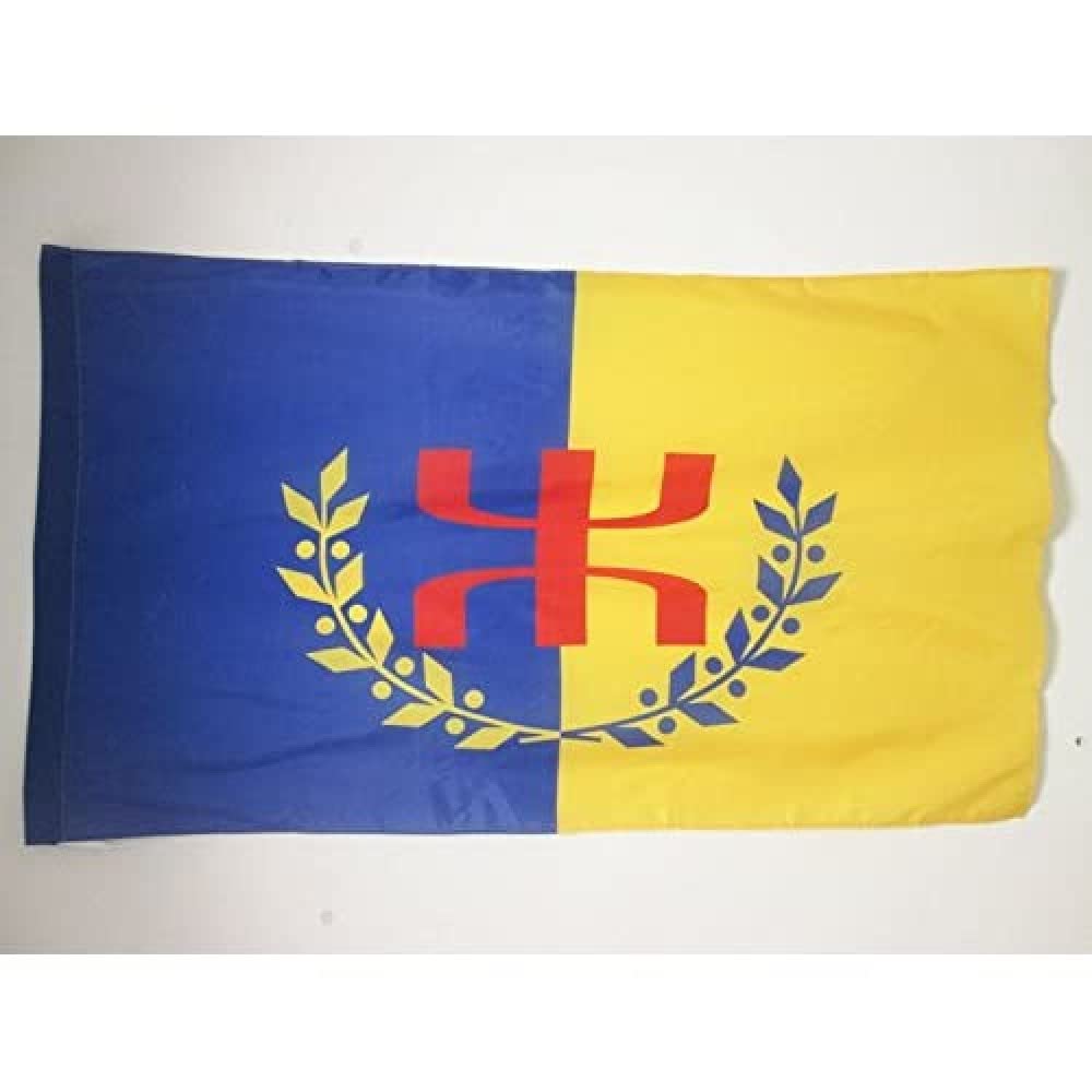 AZ FLAG - Kabylie GPK Flag - 3x5 Ft - Berber Kabylia Banner with Sleeve - 100% Polyester - Fade Resistant - Vivid Colors - 3' x 5' Feet - 150x90 Cm