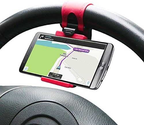 A2zonlineking Multi-Functional Mobile Car Steering Wheel Holder/Mount/Clip/Buckle Socket Hands Free Access To Your Phone For Iphone 5/5G/ 4/4S,Smart Phones