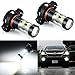 JDM ASTAR Bright White Max 50W High Power 5202 5201 PS19W LED Fog Light Bulbs