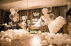 Styirl Clear Balloons Garland Kit- 100 pcs