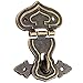 Dophee 1Pc 63x47mm Retro Antique Bronze Heart Hasp Lock Latch Clasp with Screws for Drawer Cabinet Jewelry Case Box Chest