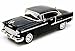 Motormax 1955 Chevy Bel Air Coupe 1/18 Diecast Model Car Black