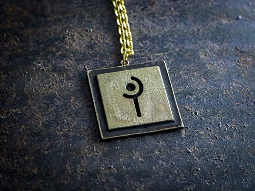 Final Fantasy 14 White Mage brass pendant -- ffxiv Final Fantasy XIV Job Class jewelry