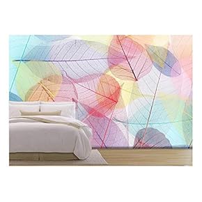 Skeleton Leafs Background, Close Up - Removable Wall Mural | Self-Adhesive Large Wallpaper - 66x96 inches
