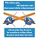 inTemenos Pencil Grip for Left Hand - Writing Tool Control Angle of Fingers - Blue Fish - Write-IT-Left (1728)