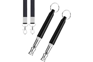 Petiddy Dog Whistle 2 Packs, Dog Whistle to Stop Barking Neighbors Dog, Adjustable Ultrasonic Silent Dog Whistle, Dog Training Whistles
