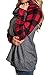 Womens Turtleneck Tops Plaid Patchwork Shirts Oversized Tunic Long Sleeve Pullover By Brilanter …