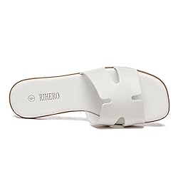Rihero Women's Dressy Flat Sandals Comfortable Slip