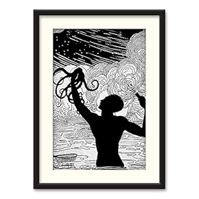 Black Paper Framed Canvas Wall Art for Living Room, Bedroom Beasts Black and White Canvas Prints for Home Decoration Ready to Hanging - 23x31 inches