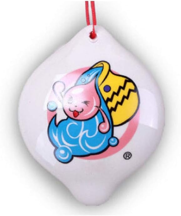 Hongyushanghang Ocarina, Cartoon 12 Constellation 4 Hole Children's Ocarina, Beginner Door Instrument For Beginner Ocarina (white, 75 60 30mm) Beautifully hand-painted (Style : Aries)