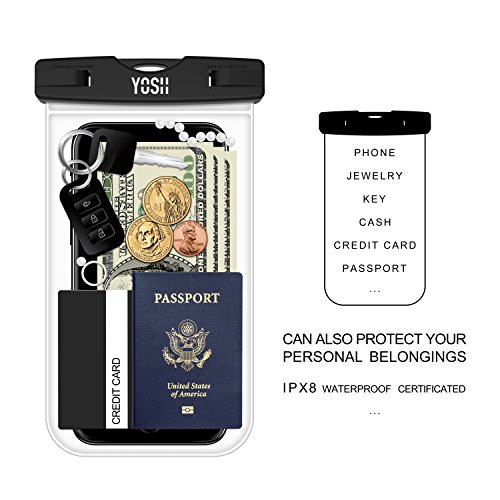 YOSH Waterproof Phone Lanyard Pouch Cell Phone Dry Bag Underwater for iPhone11 Pro Max XR XS X 8 7 6 SE Galaxy Pixel up… - Image 8