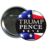 Donald Trump and Mike Pence Round 2016 Mini Campaign Button 5