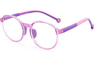 Blue Light Glasses for Kids, Safe & Soft Blue Light Blocking Glasses, Non-slip Comfortable Computer Game Eyeglasses, for Kids