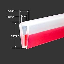 Clear Rubber Edge Trim, Self-Adhesive Rubber Edge