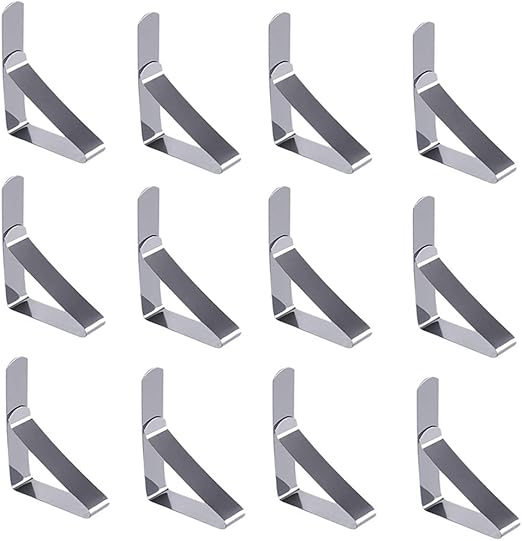 Amazon Com Tlbtek 12 Pcs Metal Picnic Tablecloth Clamps Clips To