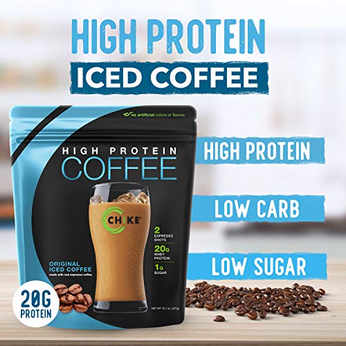 Chike Original High Protein Iced Coffee, 20 G Protein, 2 Shots Espresso, 1 G Sugar, Keto
