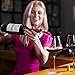 Wine Aerator Pourer, Mayetori Premium Anti Liquid Diffuser Decanter Spout with Wine Stopper and Wine Foil Cutter (black)