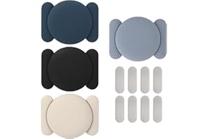 4pcs Magnetic Holder Case for Airtag, Soft Silicone Protective Cover Hider Hidden Magnet Mount Cover for Airtag (Color 1)