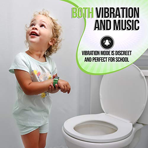 Premium Potty Training Watch - Only Watch with Multiple Alarms (16) to Fit Your Schedule & Hassle Free Smart Timer - Water Resistant - Both Vibration & Music - Kids Lock - Touchscreen-Easy Use (Green) - Thumbnail 2