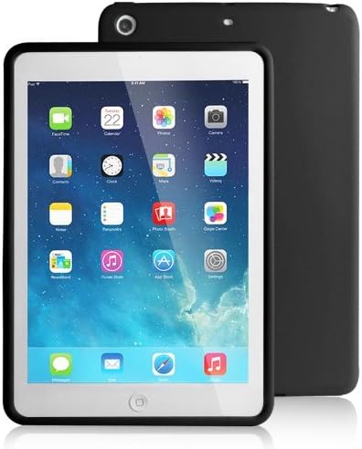 iPad Mini 2 with Retina display Soft Silicone Case - Flexible Silicone Soft Back Cover Case for The iPad Mini with Retina display-Black